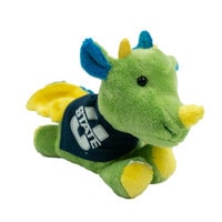 Small green dragon plush wearing U-State bandana